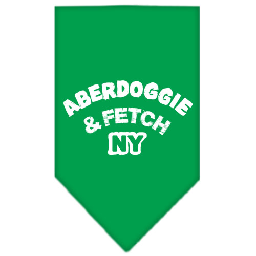 Aberdoggie NY Screen Print Bandana Emerald Green Large